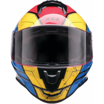 Z1R Youth Warrant 2.0 Helmet - Sentinel - Blue/Yellow - Medium 0102-0293