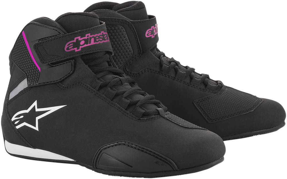 ALPINESTARS Women's Sektor Shoes - Black/Pink - US 10.5 2515719103911