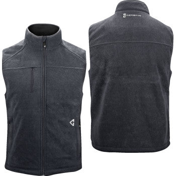 GERBING HEATED CLOTHING 7V Thermite Fleece Heated Vest 2.0 - Gray - Small GERTFVST7VMGS