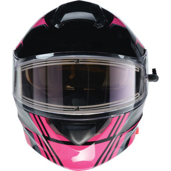 Z1R Solaris 2.0 Helmet - First Tracks - Electric - Dual Pane - Black/Pink - Large 0120-0846