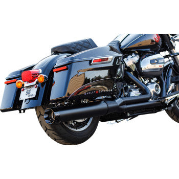 S&S CYCLE 2-into-1 Sidewinder Exhaust System - 50-State - Black - M8 Touring 550-0759