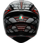 AGV K1 S Helmet - Lyzard - Matte Black/Gray/Red - Small 2118394003-044-S