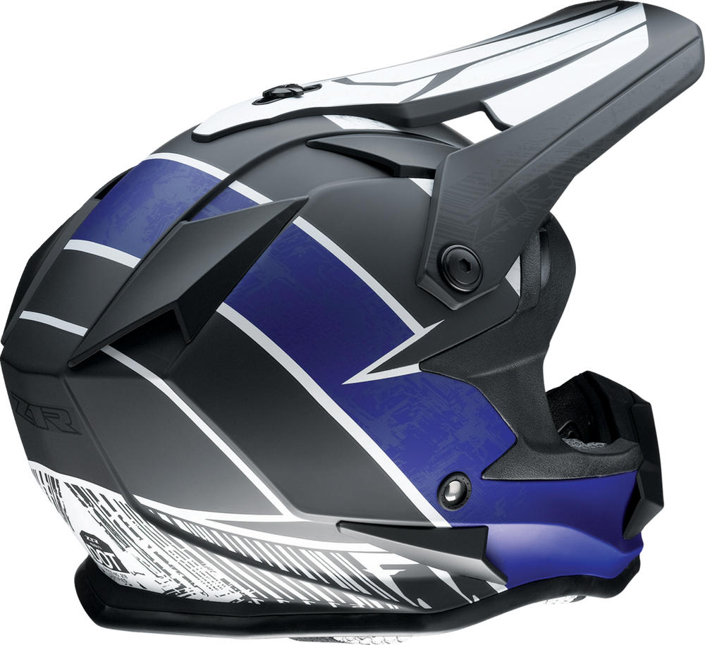 Z1R Youth F.I. Helmet - Fractal - MIPS - Matte Black/Blue - Medium 0111-1512