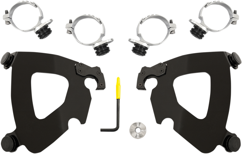 MEMPHIS SHADES Gauntlet Mounting Kit - Black - FXDL '14-'17 MEB2014