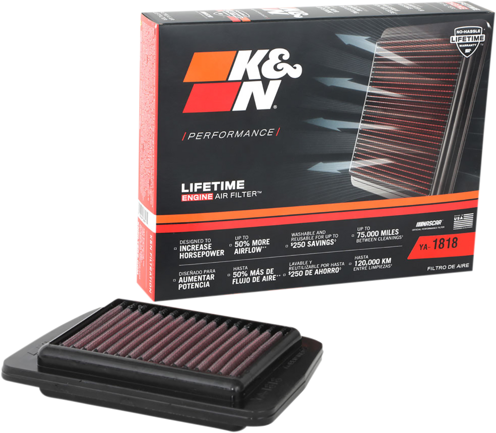 K & N Air Filter - Yamaha YA-1818