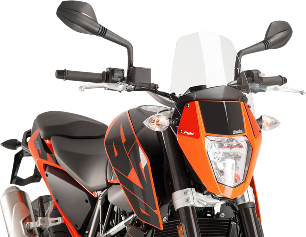 PUIG HI-TECH PARTS New Generation Windscreen - Clear - KTM 390 6009W