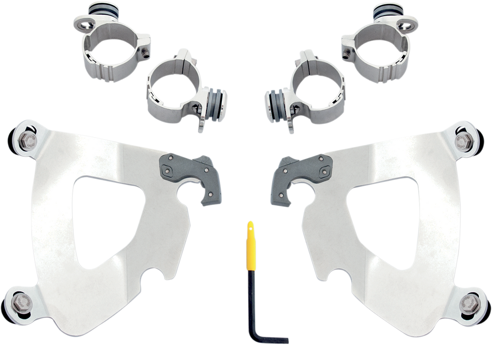 MEMPHIS SHADES Gauntlet Mounting Kit - Polished - XL 48 MEK1984