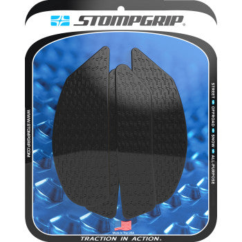 STOMPGRIP Traction Pad Tank Grips - Icon - Black - MT-10 55-14-0203B
