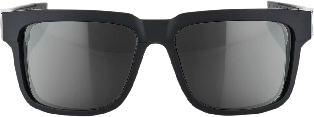 100% Type-S Sunglasses - Black - Smoke 61032-100-57