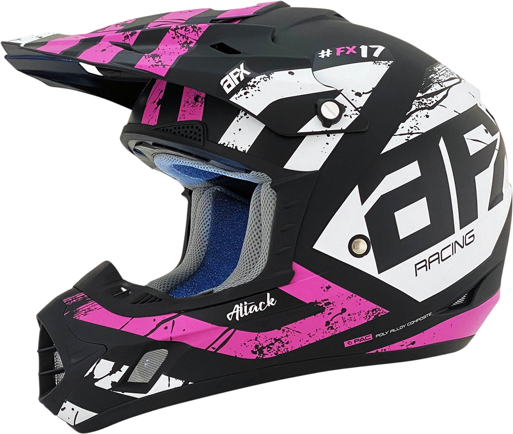 AFX FX-17 Helmet - Attack - Matte Black/Hi-Vis Yellow - Large 0110-7175