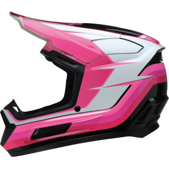 Z1R Youth Dirt Maxx Helmet - Vortex - Pink/White - Large 0111-1723