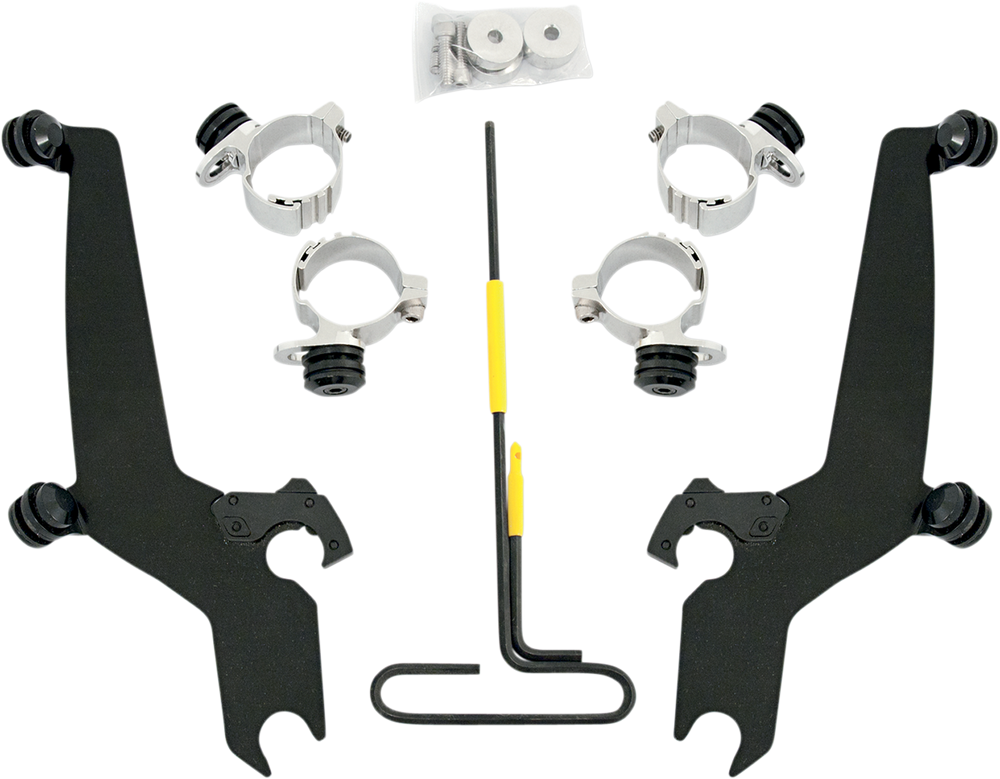 MEMPHIS SHADES Trigger Lock Sportshield Mounting Kit - Wide - Black MEB8916