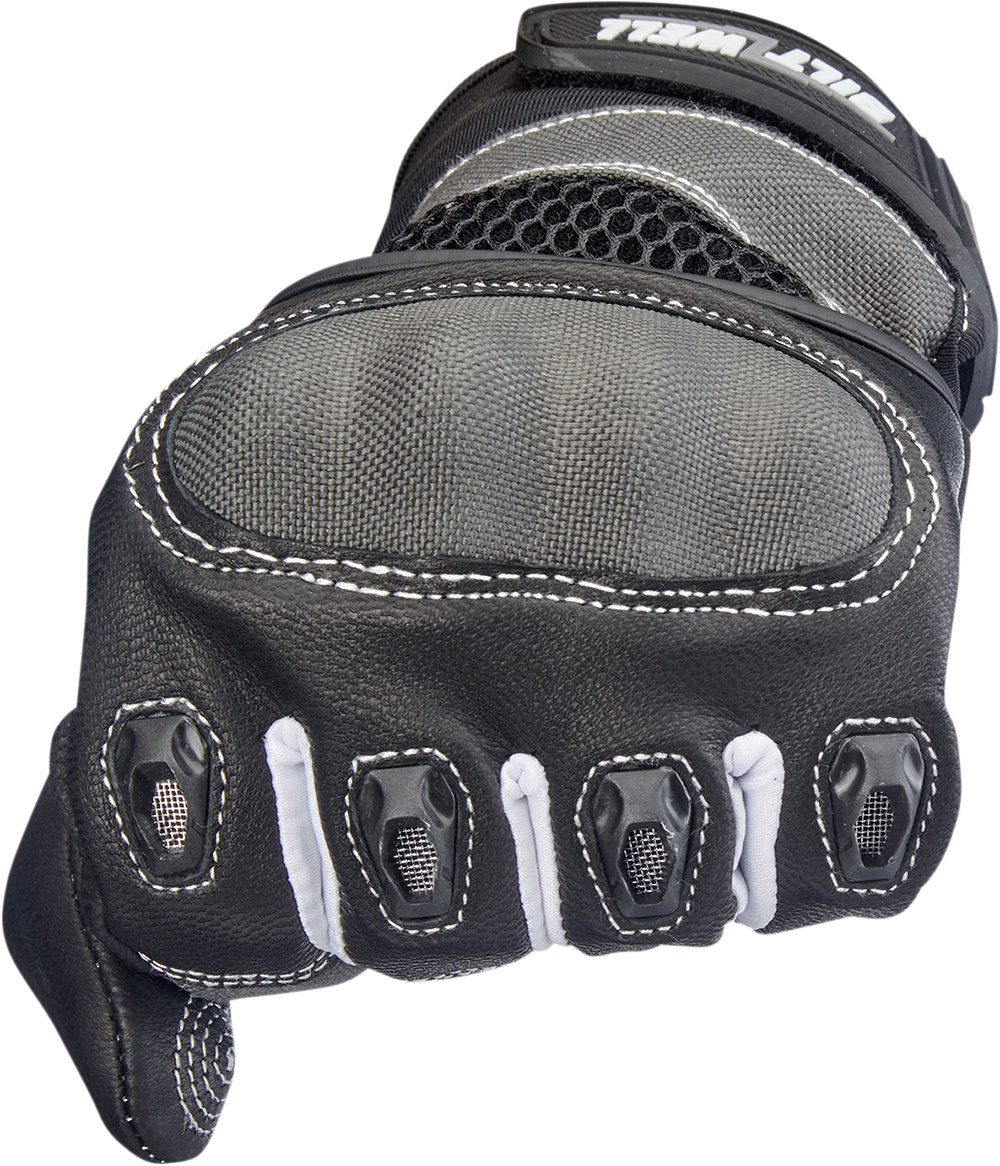 BILTWELL Bridgeport Gloves - Gray - Small 1509-1101-302