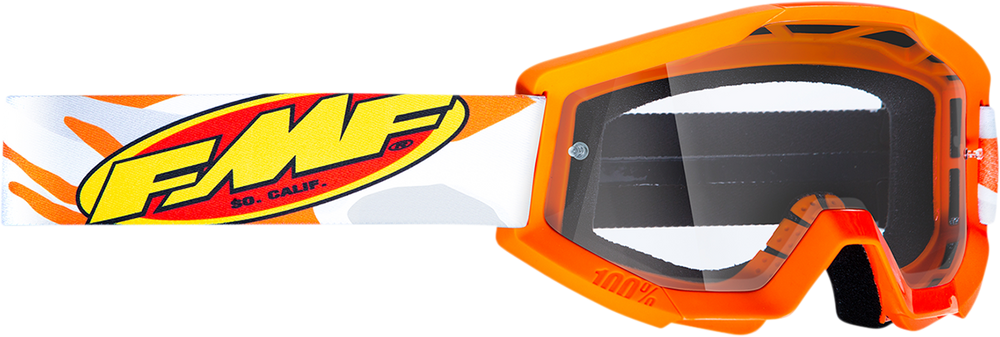 FMF PowerCore Goggles - Assault - Gray - Clear F-50050-00002 2601-3007