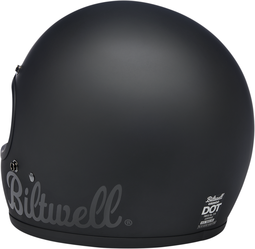 BILTWELL Gringo Helmet - Flat Black Factory - Medium 1002-638-103