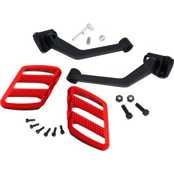 SHOW CHROME combat passenger boards can-am Ryker red 41-428RD