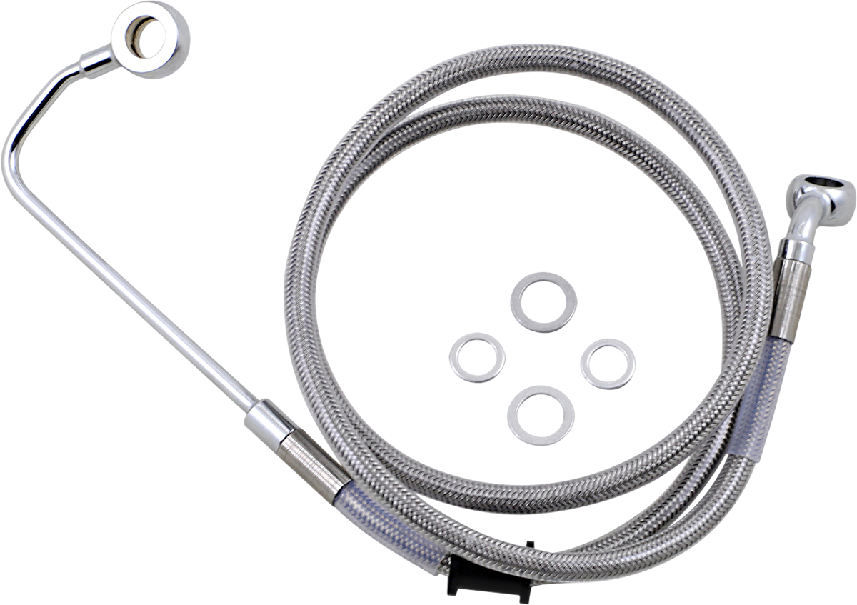 DRAG SPECIALTIES Brake Line - +10" - Stainless Steel - '15-'17 Softail 618302-10