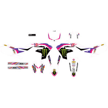 D'COR VISUALS Graphic Kit - Monster Energy - Retro - Yamaha - YZ 450 20-50-605