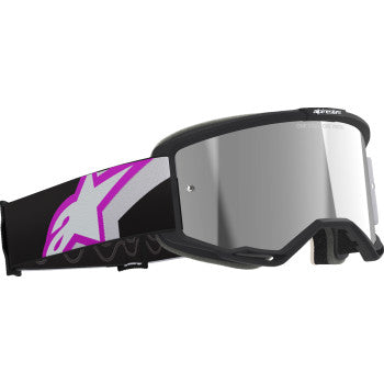 ALPINESTARS GOGGLES Vision 5 Goggle - Corp - Light Gray/Purple - Silver Mirror Lens 5101825-9285