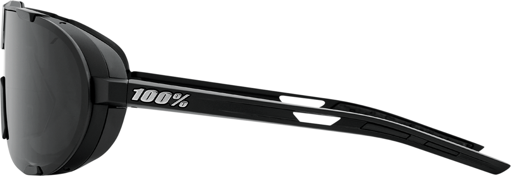 100% Westcraft Sunglasses - Matte Black - Smoke 61046-102-01