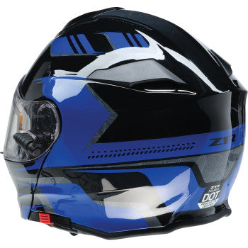 Z1R Solaris 2.0 Helmet - First Tracks - Electric - Dual Pane - Black/Blue - Medium 0120-0833
