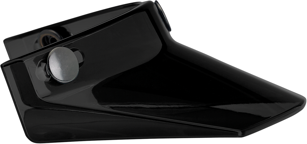 BILTWELL Moto 3-Snap Visor - Black 2002-561