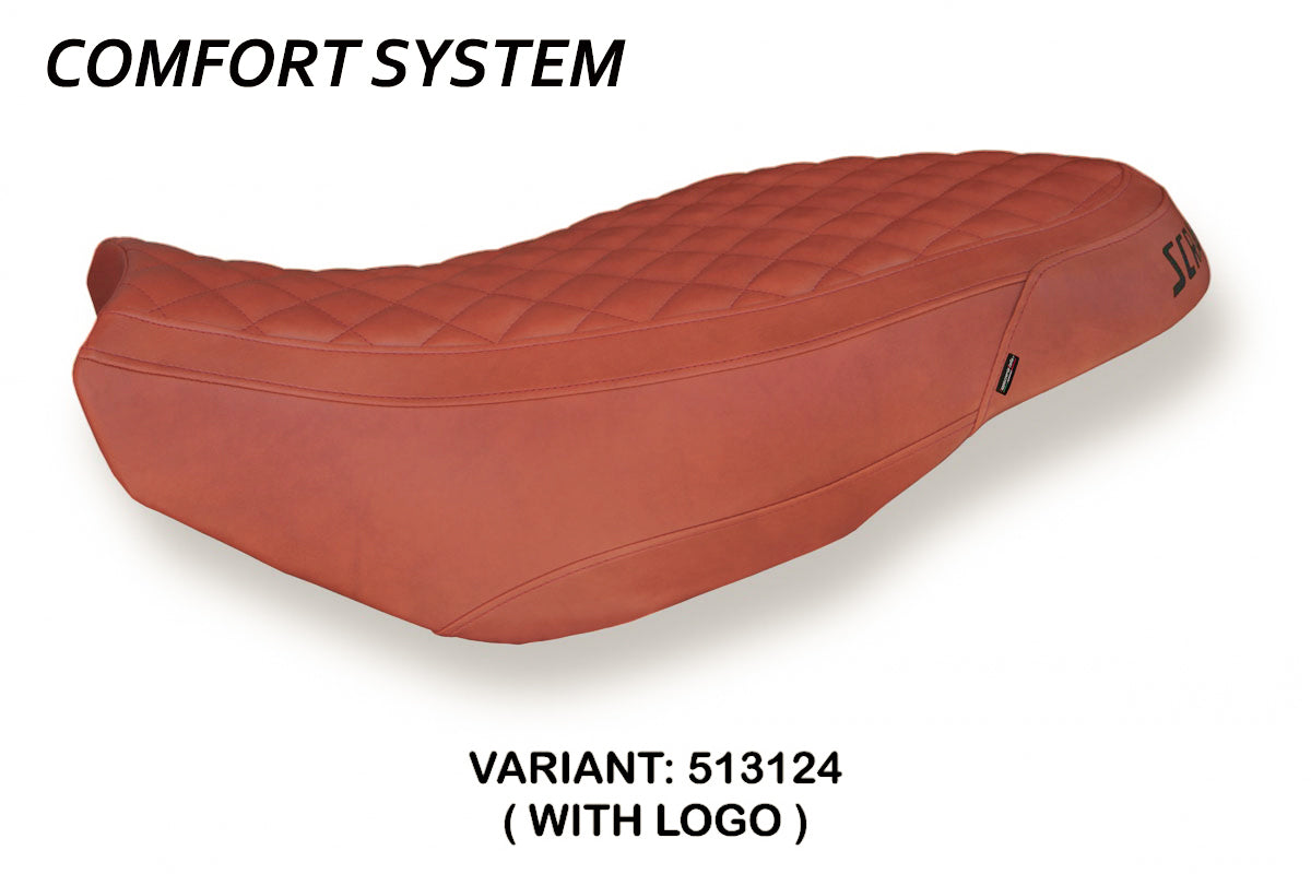 Tappezzeria Italia Ducati Scrambler 400 800 1100 2015-2024 Seat Cover Comfort in Brick