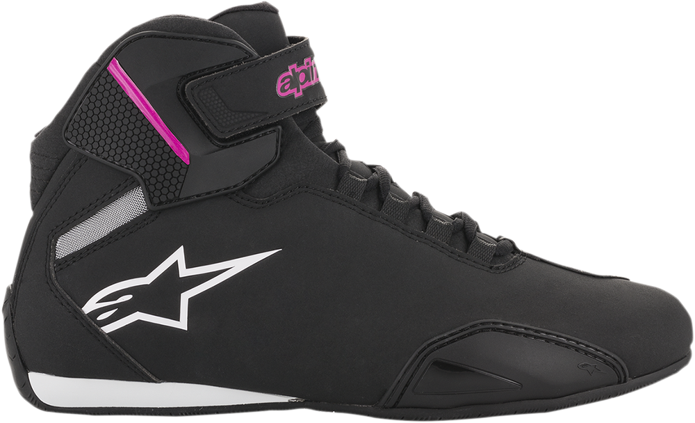 ALPINESTARS Women's Sektor Shoes - Black/Pink - US 6.5 251571910397