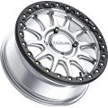 RACELINE WHEELS Wheel - Alpha - Front/Rear - Hyper Silver/with Black Ring - 17x7 - 4/156 - +25 mm A14SB-77056+25