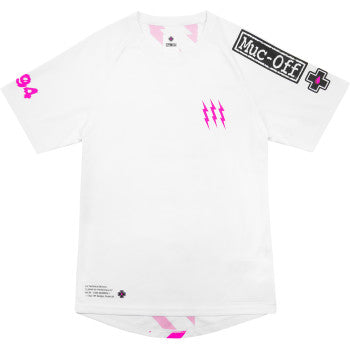 MUC-OFF USA Riders Short-Sleeve Jersey - White - 2XL 20485
