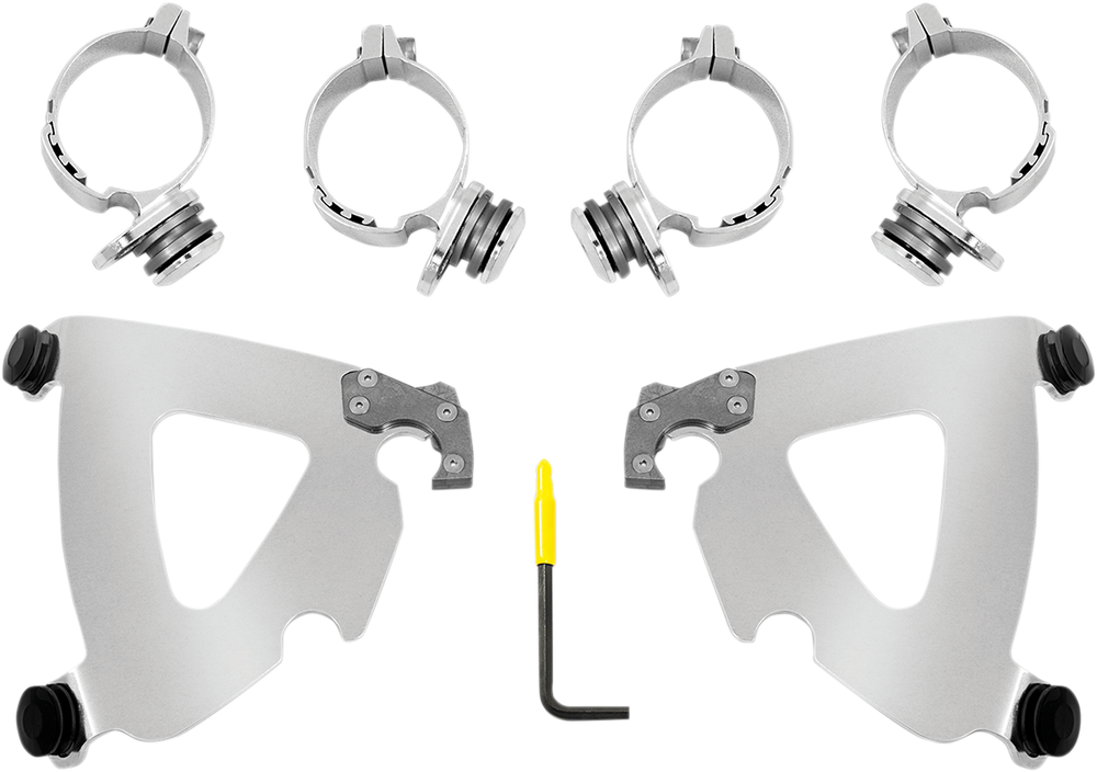 MEMPHIS SHADES Road Warrior Mounting Kit - Polished - FXLR MEK2035