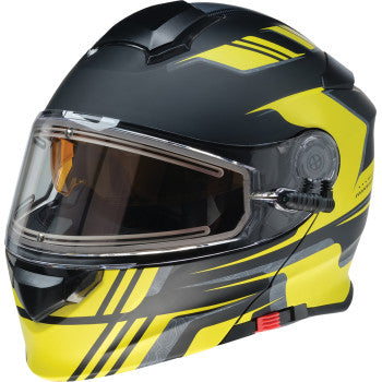 Z1R Solaris 2.0 Helmet - First Tracks - Electric - Dual Pane - Black/Hi-Viz - 2XL 0120-0842