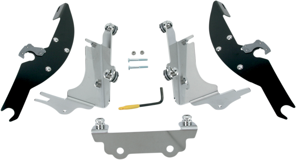 MEMPHIS SHADES Batwing Trigger Lock Mounting Kit - VN - Black MEK1924