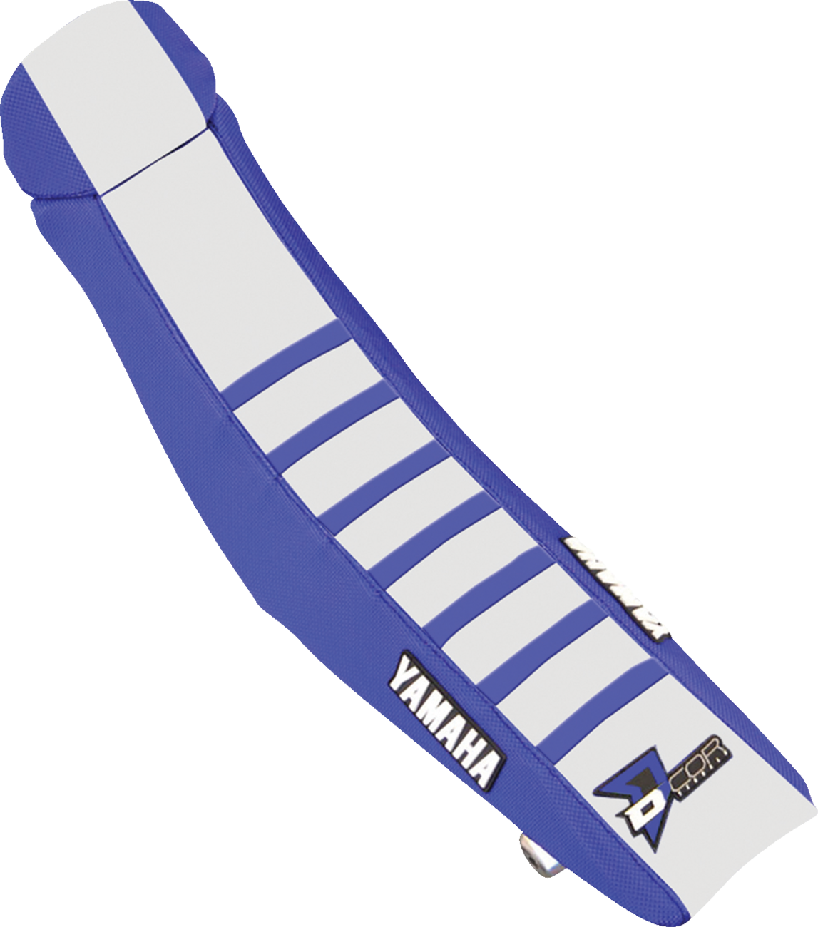 D'COR VISUALS Seat Cover - Blue/White w/ Blue Ribs YZ 125/250 2022-2024 30-50-146