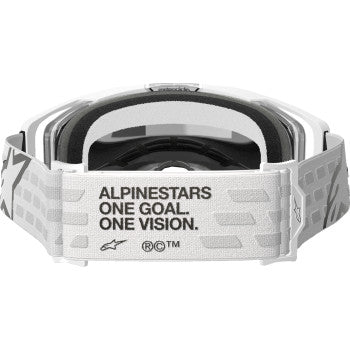 ALPINESTARS GOGGLES Vision 8 Goggle - Corp - White - Silver Mirror 5101625-2055
