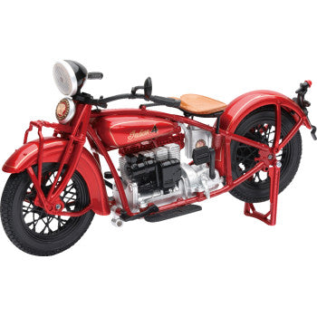 New Ray Toys 1930 Indian 4 Bike - 1:12 Scale - Red 58223
