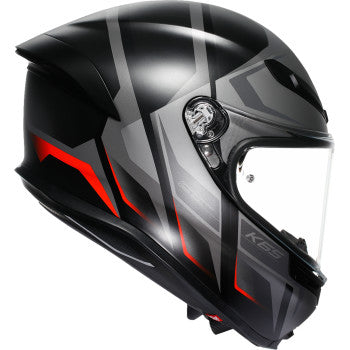 AGV K6 S Helmet - Karve - Matte Black/Gray/Red - 2XL 2118395002-024-XXL
