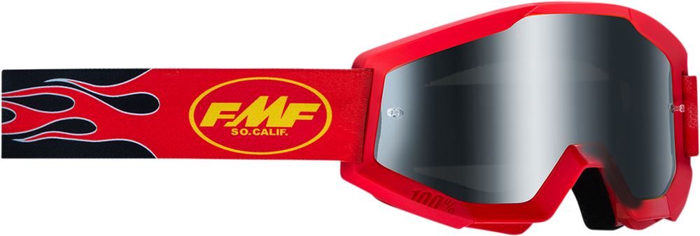 FMF PowerCore Sand Goggles - Flame - Red - Smoke F-50053-00003 2601-3015