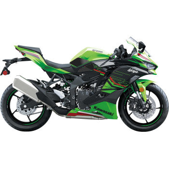 STOMPGRIP Traction Pad Tank Grips - Icon - Black - Ninja ZX-4RR 55-14-0204B