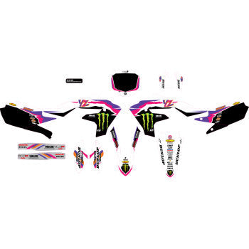 D'COR VISUALS Graphic Kit - Monster Energy - YZ - Retro 20-50-405