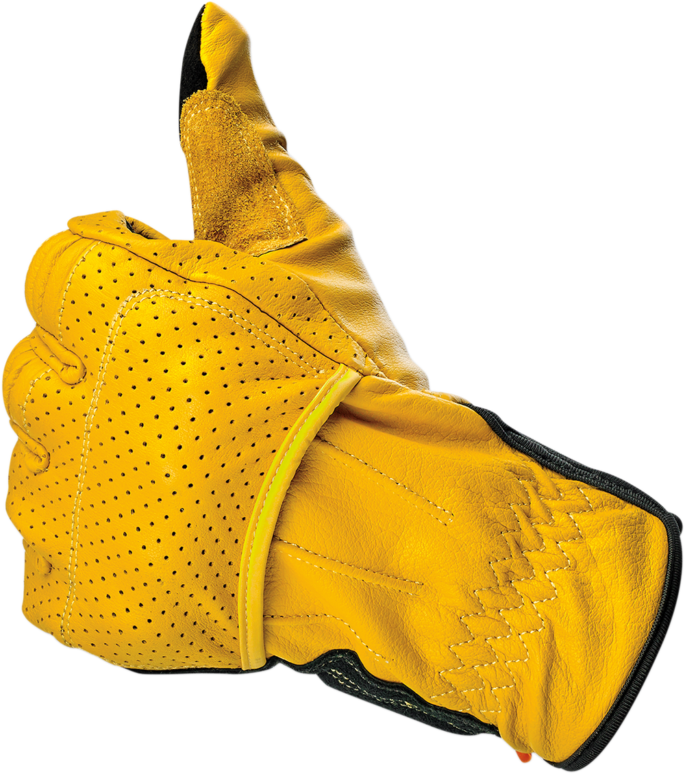 BILTWELL Borrego Gloves - Gold/Black - XS 1506-0701-301