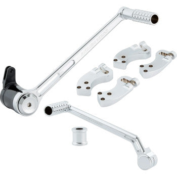 ARLEN NESS Extended Foot Control Kit - 3" - Chrome 410-037