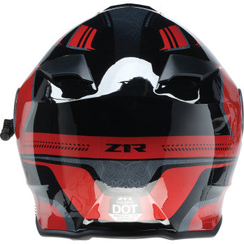 Z1R Solaris 2.0 Helmet - First Tracks - Electric - Dual Pane - Black/Red - 2XL 0120-0830