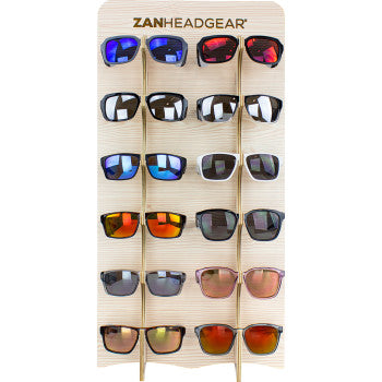 ZAN HEADGEAR Lifestyle Sunglasses Display - 12-Piece Set EZLIFE25
