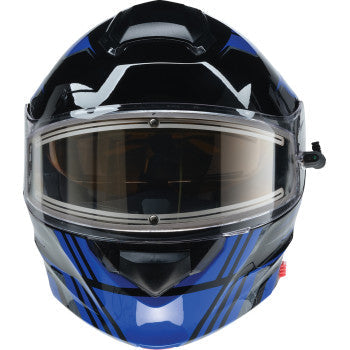 Z1R Solaris 2.0 Helmet - First Tracks - Electric - Dual Pane - Black/Blue - Medium 0120-0833