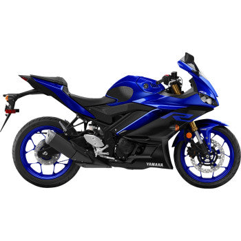 STOMPGRIP Traction Pad Tank Grips - Volcano - Black - YZF-R3 55-10-0163B