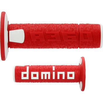 DOMINO A360 Off-Road Grips - Red/White A36041C4246