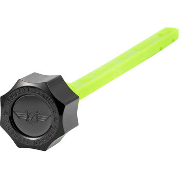 FIGURATI DESIGNS Magnetic Oil Dipstick - Curved - Black - Indian FD01-MAGDSTS-SM-BLK