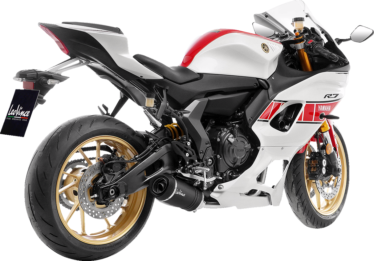 LEOVINCE LV One Evo Exhaust System - Carbon FIber YZF-R7/MT-07/ 2021-2024 14361E
