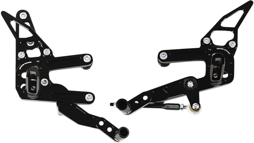 DRIVEN RACING TT Rearset - R3 DRP-722-BK